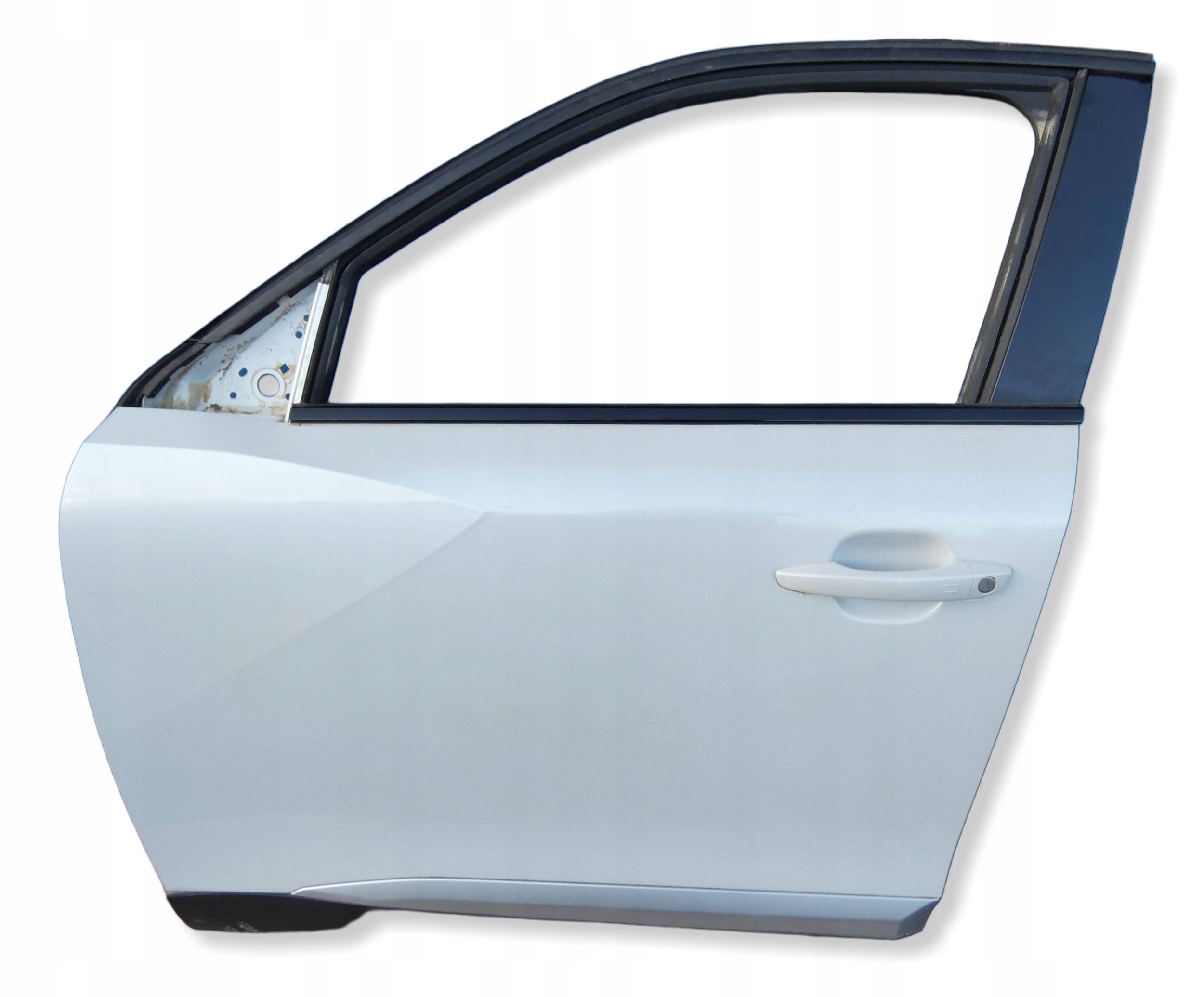 DRZWI PRZEDNIE LEWE PEUGEOT 2008 II BIAŁA PERŁA W KOLOR