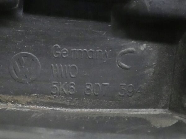 Ślizg zderzaka tylnego Tył strona prawa Volkswagen Golf VI 5K6807394