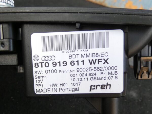 PANEL MMI STEROWANIA MULTIMEDIA Audi A4 S4 B8 8K 8T0919611WFX