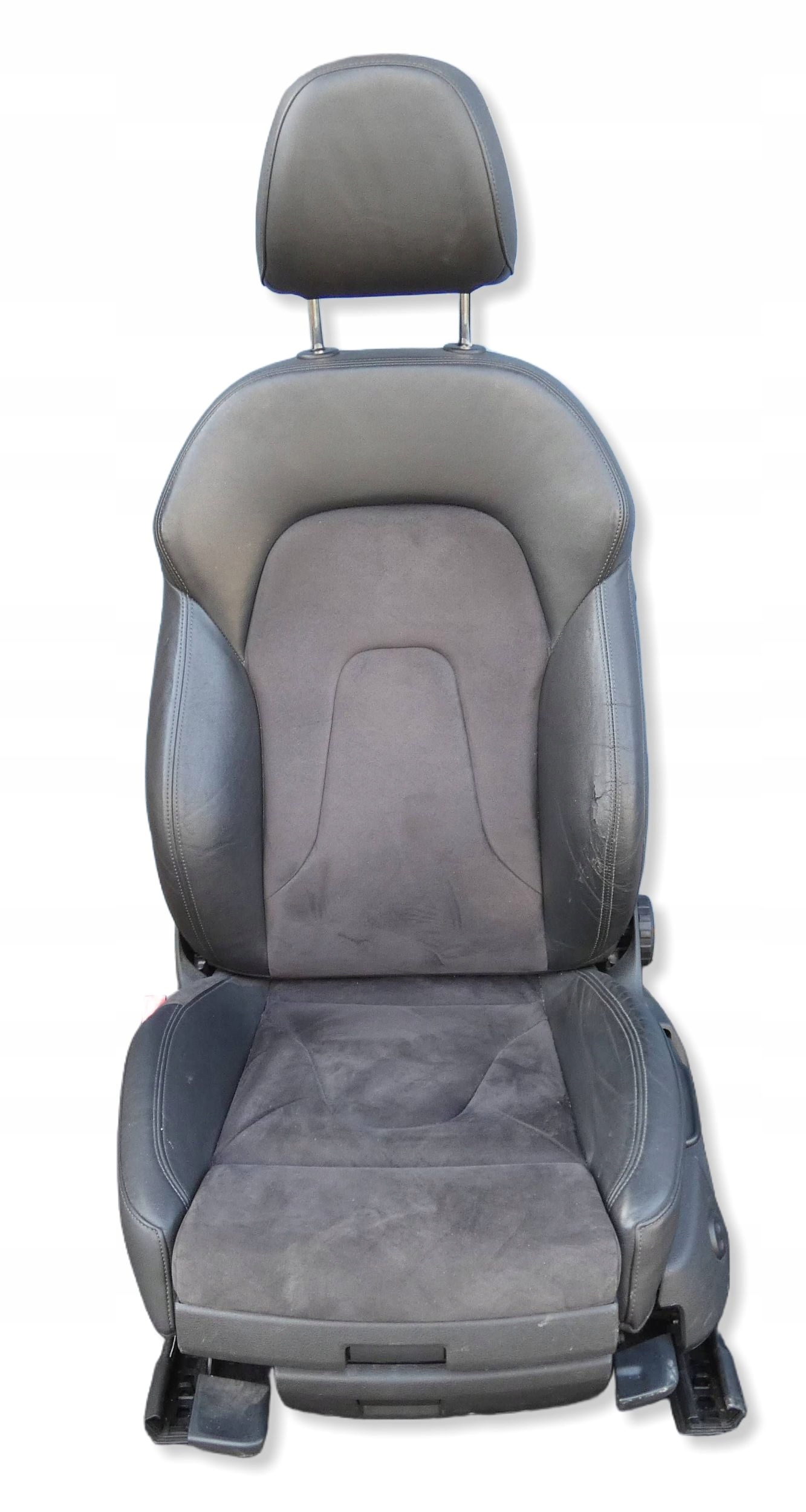 Fotel kierowcy Przód strona lewa Audi A4 S4 B8 8K ALCANTARA PÓŁSKÓRA