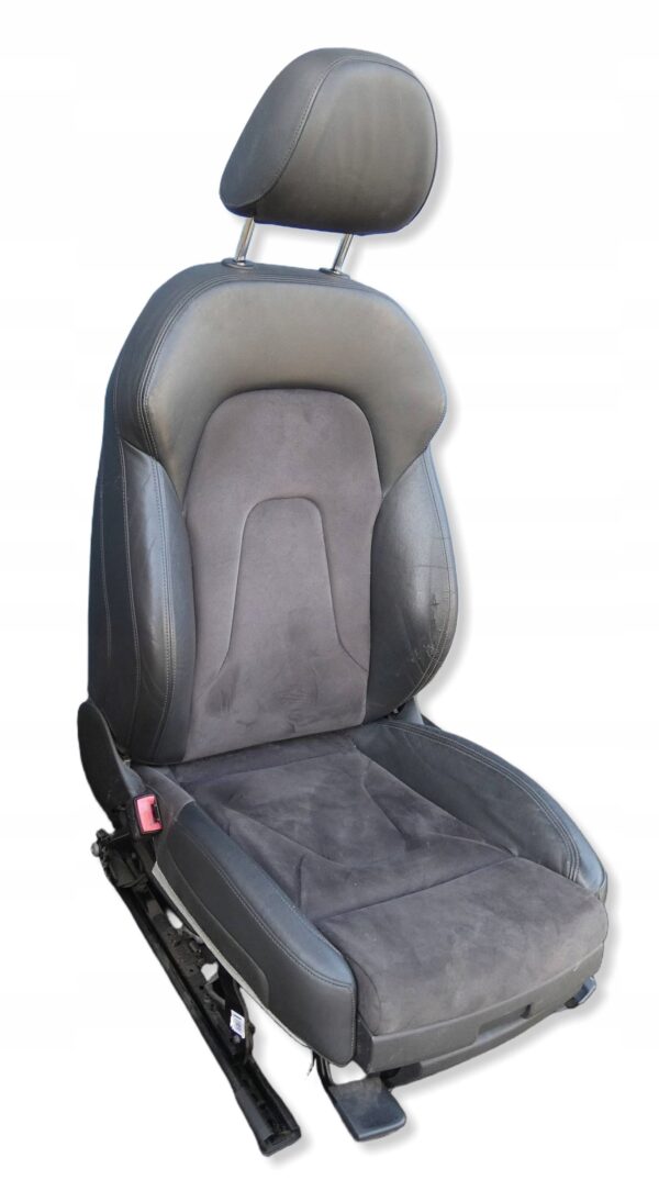 Fotel kierowcy Przód strona lewa Audi A4 S4 B8 8K ALCANTARA PÓŁSKÓRA