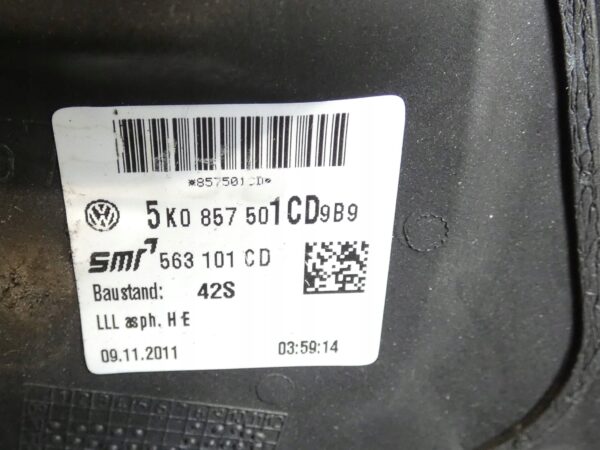 LUSTERKO LEWE Volkswagen Golf VI 5K0857501CD 6 PIN