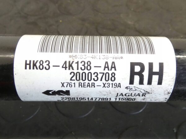 Półoś tylna Tył strona prawa Jaguar F-Pace VELAR 2.0D HK834K138AA