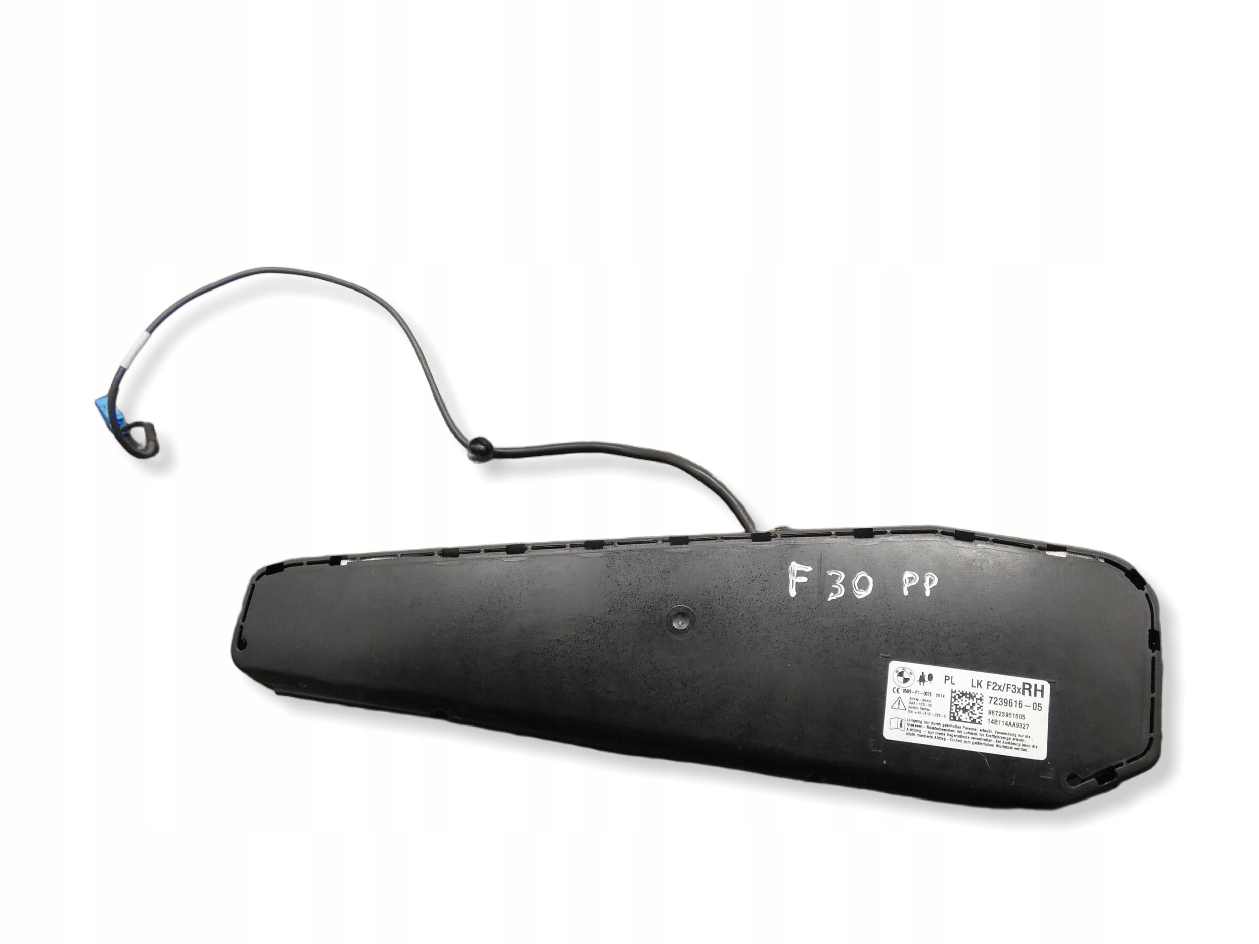 Poduszka powietrzna fotela PRAWY PRZÓD BMW 3 F30 F35 F31 7239616 AIRBAG