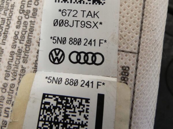 PODUSZKA AIRBAG FOTELA Przód strona lewa Volkswagen Tiguan 5N0880241F