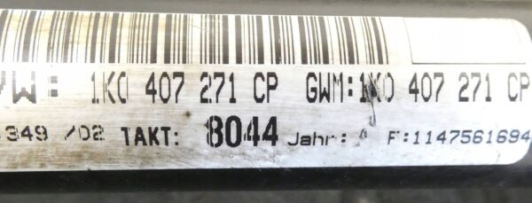 Półoś Przód LEWA VW GOLF VI TOURAN OCTAVIA 1.6 TDI 1K0407271CP
