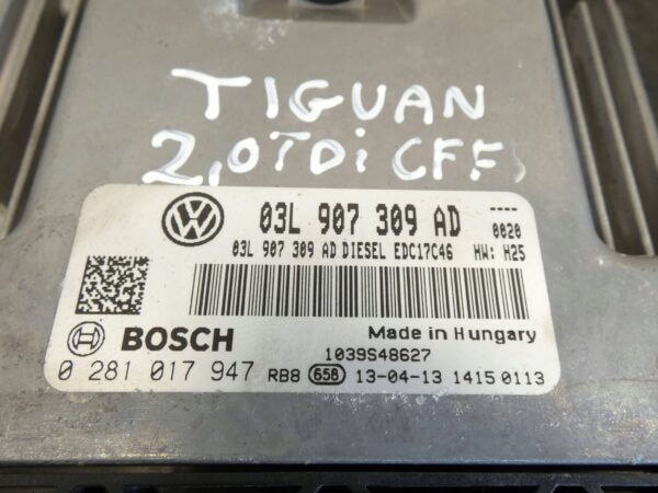 Sterownik KOMPUTER silnika VW TIGUAN I PASSAT GOLF A3 2.0 TDI 03L907309AD