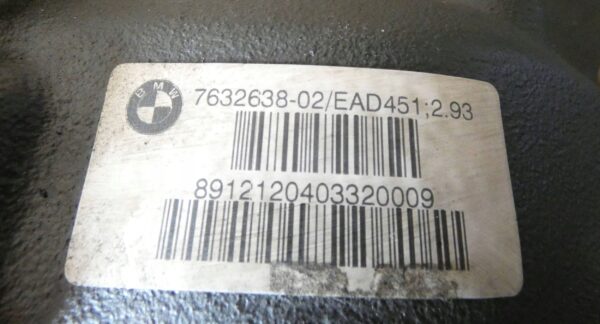 DYFER MOST Dyferencjał tylny BMW X1 E84 2.0D 2.93 7632638