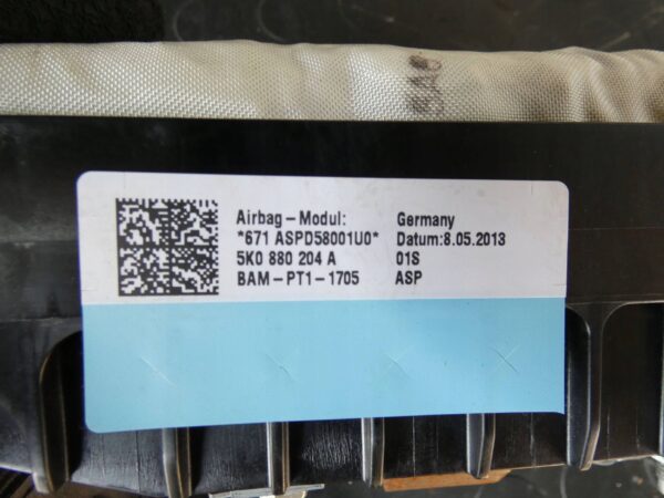 KONSOLA Deska rozdzielcza AIRBAG PODUSZKI PASY Tiguan I 5N1858295A