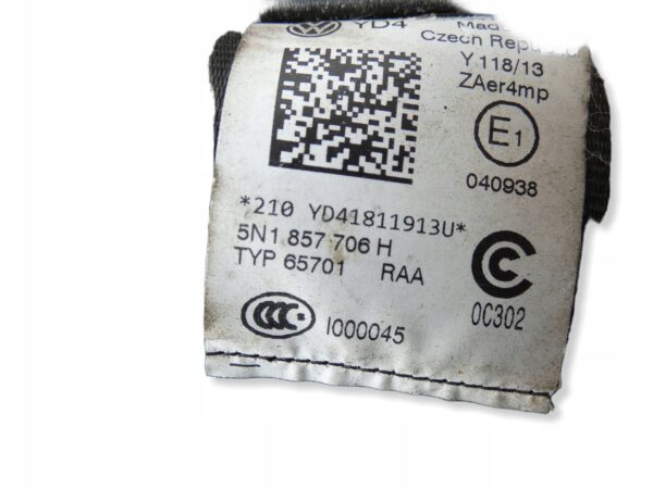 KONSOLA Deska rozdzielcza AIRBAG PODUSZKI PASY Tiguan I 5N1858295A