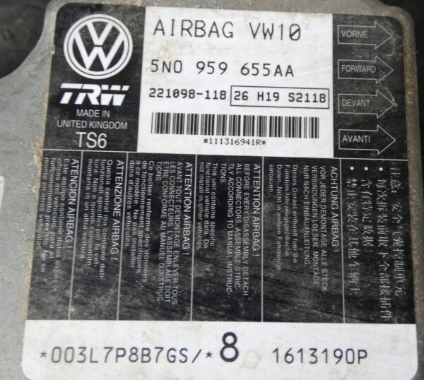 Sterownik airbag PODUSZEK VW PASSAT B7 Tiguan I 5N0959655AA
