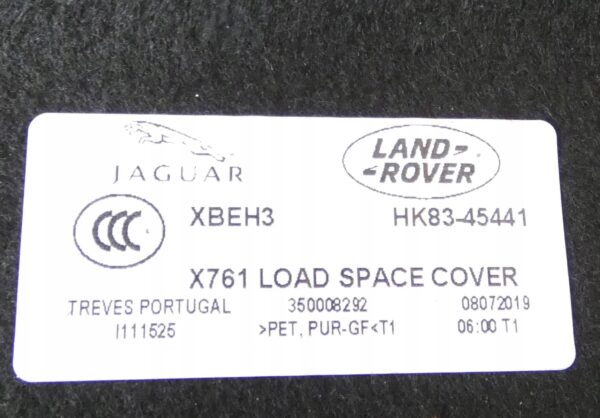 Półka bagażnika Jaguar F-Pace HK8345441